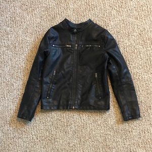 EUC Kids Fake leather jacket
